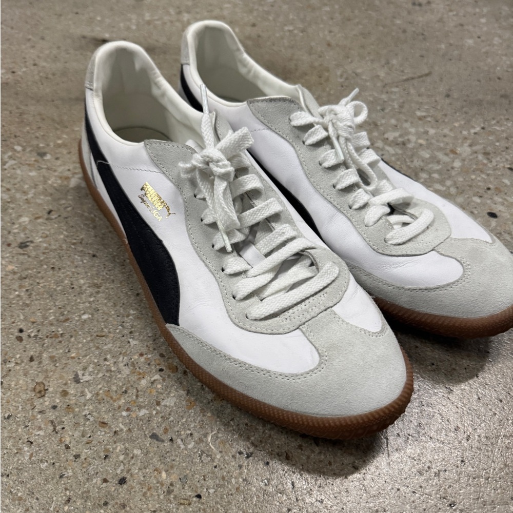 Puma White and Black Men's Sneakers